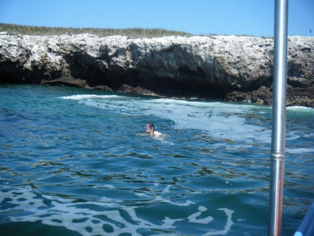 Snorkel en el agua